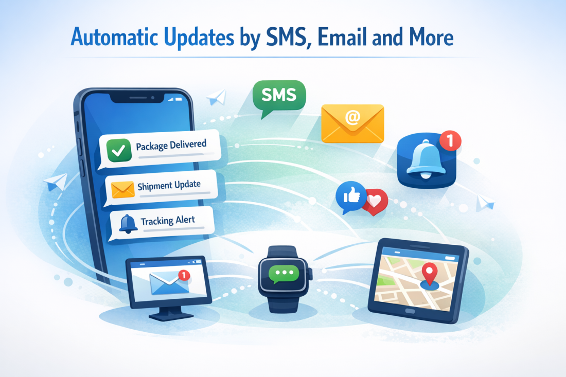 Mobile phone delivery notifications