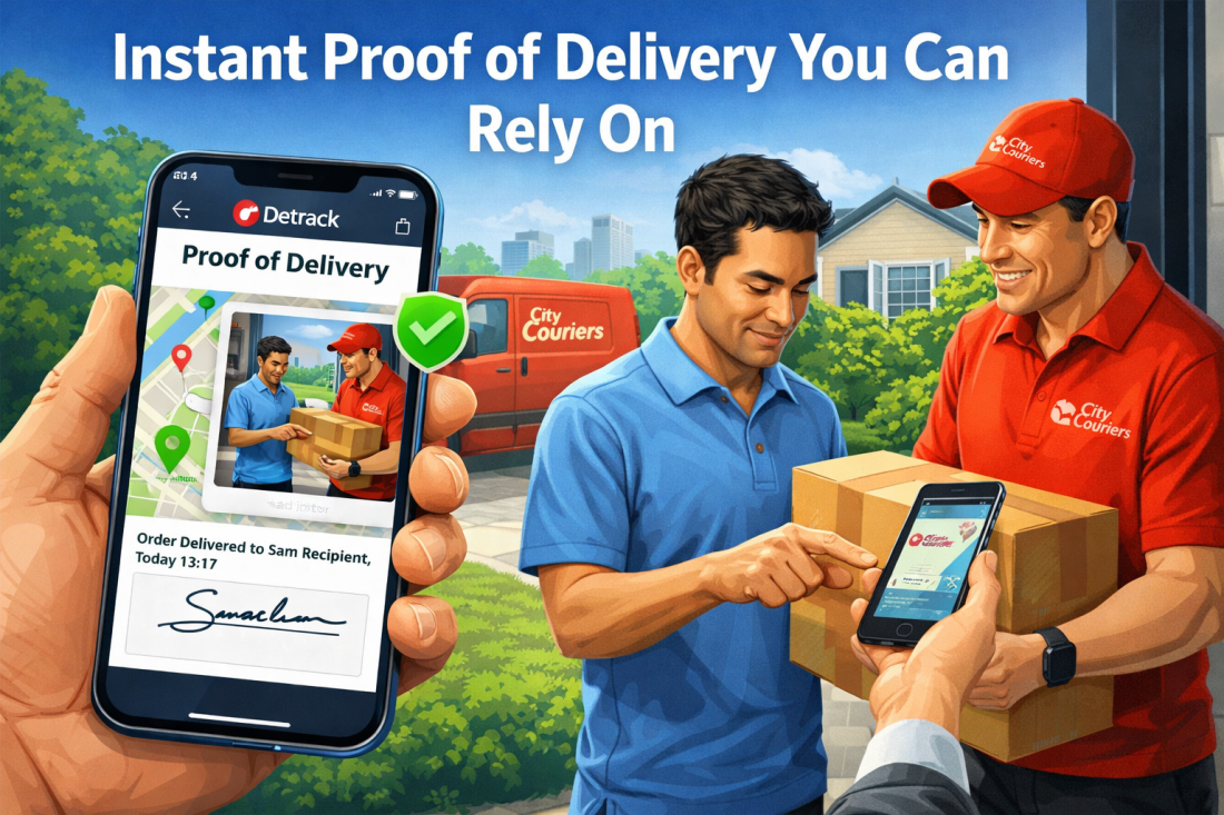 Electronic proof of delivery signature